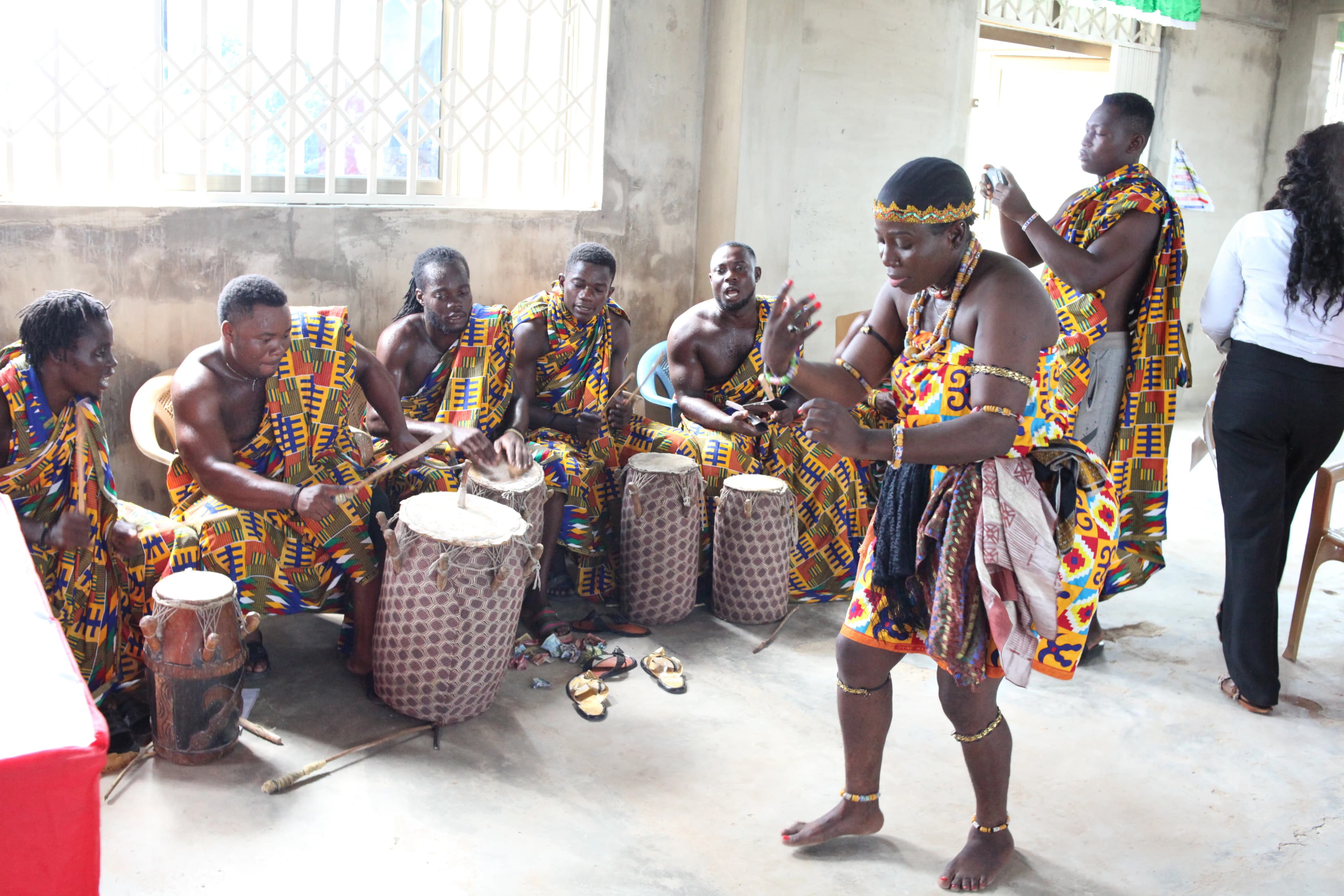 Cultural display at the launch