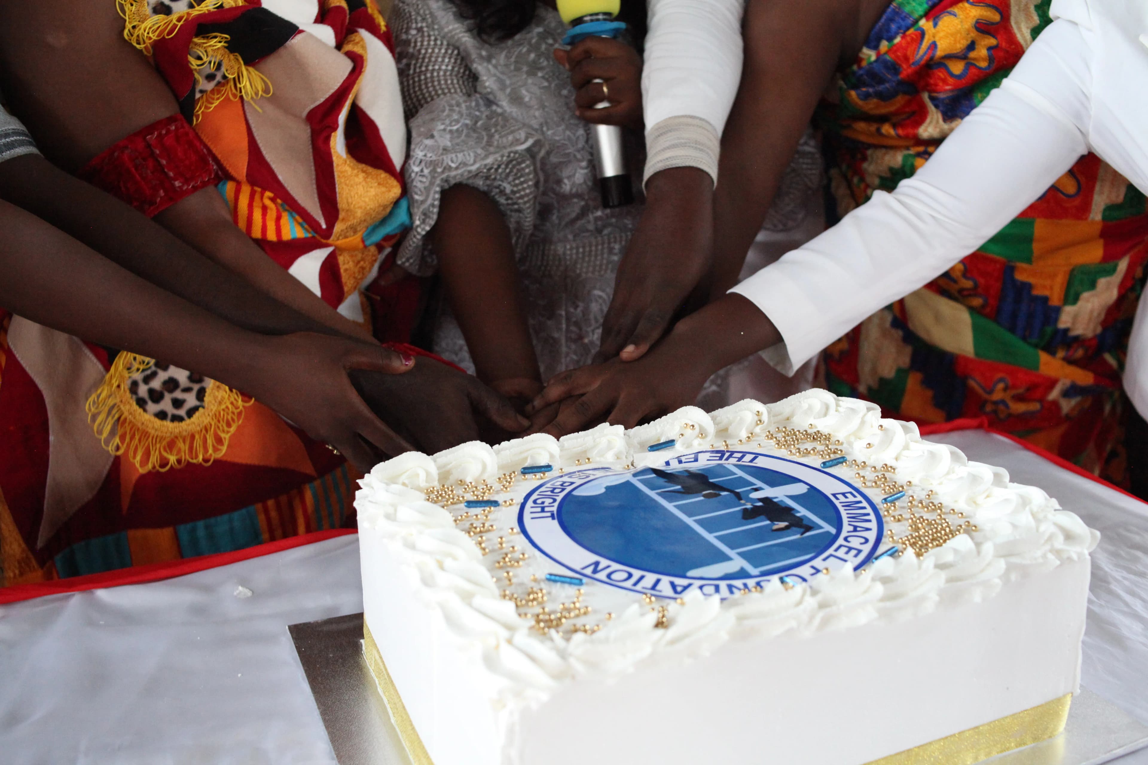 Cutting of the cake at the launch