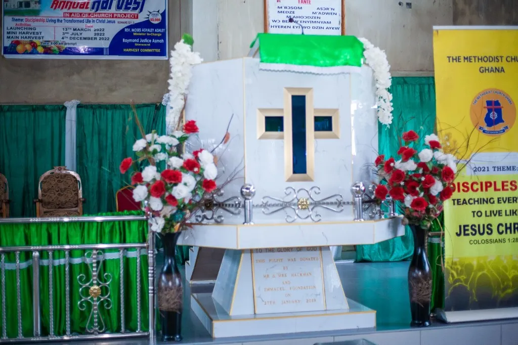 Pulpit donated by Mr & Mrs Hackman and Emmacel Foundation on 27 January 2019.
