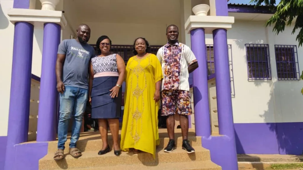 Emmacel Foundation team with SHASS leadership after the CCTV donation